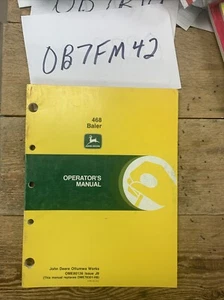 John Deere 468 Baler Operator's Manual OME80136 NOS - Picture 1 of 13