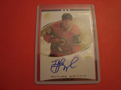 2007 08 SP AUTHENTIC HOCKEY AUTOGRAPH CARD 222 JAMES SHEPPARD  MINNESOTA WILD - Image 1 of 4