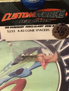 CustomWorks 5233 4-40 Cone Spacers Orignal NewOldStock🇺🇸USA Made&Shipped - Picture 1 of 2