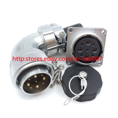 WS28 9Pin(4+5) Waterproof Connector, 25A/5A Aviation Bulkhead Power Connector - Image 1 of 4