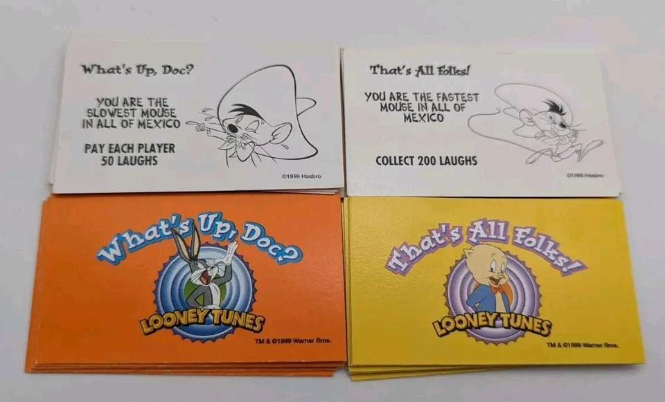 1999 Looney Tunes 大富翁替换机会和社区胸卡全部 32 套 — 第 1/1 张图片