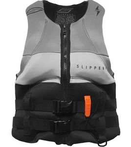 Slippery Surge Neo Mens Life Vest Black/Charcoal SM - Picture 1 of 2