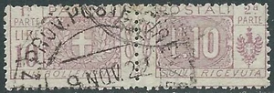 1914-22 REGNO PACCHI POSTALI USATO 10 LIRE - RB14-10 - Picture 1 of 1