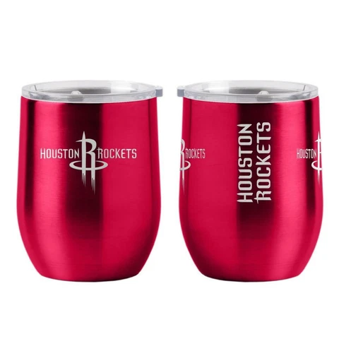 Houston Rockets 16oz Curved Ultra Travel Tumbler [NEW] NBA Cup Mug Coffee Cover