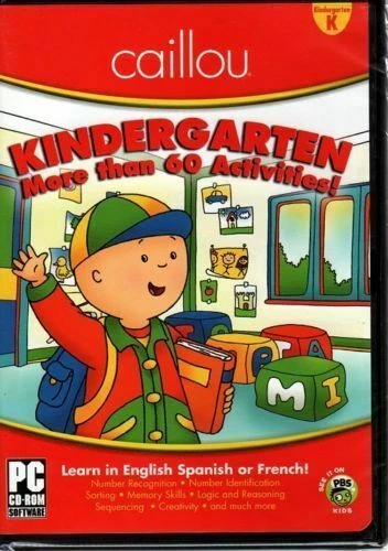 Caillou Kindergarten More Than 60 Activities, PC CD-ROM Software, New, Sealed - Image 1 of 1