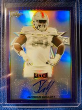 JACOBIAN GUILLORY 2020 LEAF METAL ALL AMERICAN BOWL PURPLE ROOKIE AUTO CARD RC