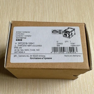1PCs New For Siemens Contactor 3RT2018-1BB41 3RT20181BB41 - Picture 1 of 1