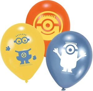 6 MINIONS Luftballon Latex-Luftballons-Set Party Kindergeburtstag Kinder - Bild 1 von 1
