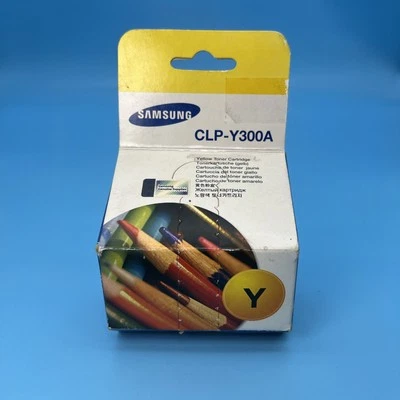 Genuine Samsung CLP-Y300A Yellow Ink Cartridge Factory Sealed NEW in Pkg - Image 1 of 4