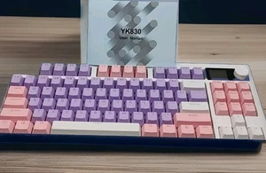 Mechanische Tastatur YK830 Full-Color LRG Screen Full Key Hot Plug RGB Backlight. - Bild 1 von 16
