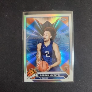 2023-24 Topps Chrome #92 Dereck Lively II RC Silver Refractor Mavericks L46 - Picture 1 of 2