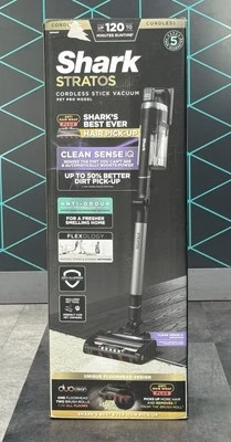 BNIB SHARK STRATOS DOUBLE BATTERY CORDLESS STICK VACUUM. IZ420UKT. BRAND NEW - Image 1 of 2
