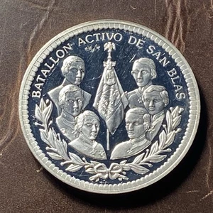 1994 Mexico Silver Medal Museum of History - Battle of San Blas 40mm 30.8g #477 - Picture 1 of 2
