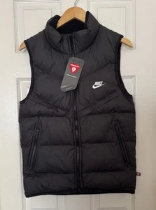 Nike Hombres XS Storm-FIT Windrunner Chaleco Aislado Cremallera Completa Negro FB8193-010 NUEVO - Imagen 1 de 10