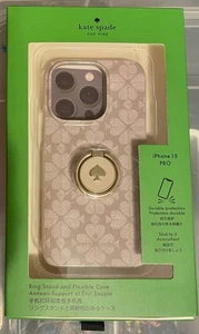 KATE SPADE iPhone 15 Pro Case Spade Flower with Stability Ring - Picture 1 of 3