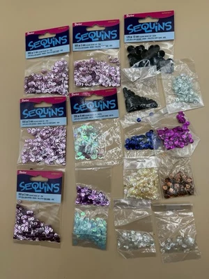 Lote de 16 Pacotes de LANTEJOULAS Várias Cores Novo - Imagem 1 de 2