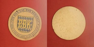 BBK rund Ein Bier das man geniesst! Brauerei Bierdeckel Bier - Picture 1 of 1