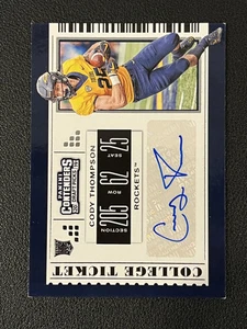 Cody Thompson 2019 Panini Contenders College Ticket Auto Rookie RC Seahawks - Picture 1 of 1