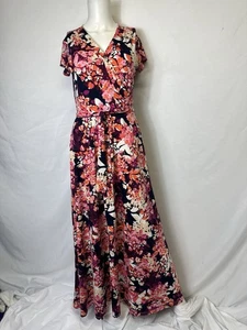 COCOMO BRAND FLORAL MULTICOLORED SIZE SMALL DRESS W BELT - Picture 1 of 5