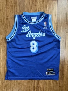 Vintage Reebok HWC 1965 RARE Los Angeles Lakers Kobe Bryant 8 Jersey 10-12 YOUTH - Picture 1 of 8