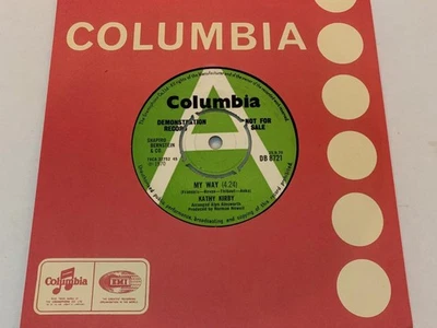 KATHY KIRBY My Way / Little Green Apples 1970 UK DEMO Columbia DB8721 VG - Image 1 of 2