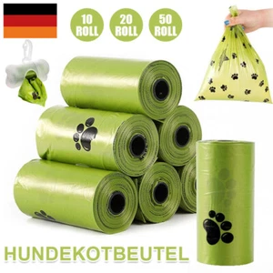 10-50X Umweltfreundliche Hundekotbeutel mit Spender Gassibeutel Hunde Kotbeutel - Bild 1 von 15