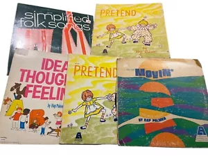 Vintage Hap Palmer 6 Vinyl Record Collection Folk Songs Ideas Pretend Movin - Picture 1 of 4