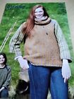 Wendy Knitting Pattern 5908. Lady's cowl tunic and sweater. Aran. 32-50