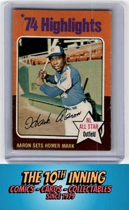 1975 Topps #1 Hank Aaron - Picture 1 of 2