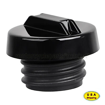 Vented Fuel Gas Tank Cap Cover For Harley Softail Road King Glide Deluxe FLSTN Foto 1 de 4