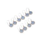 Wholesale 925 5Pr Solid Sterling Silver Blue Chalcedony Hook Earring Lot U532