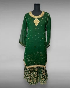Designer Indian Salwar Kameez Party Wear Wedding Bollywood Pakistani Dress suit - Picture 1 of 11