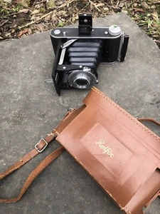 German Franka Rolfix Folding Camera - 105mm F4.5 Lens Vintage 1950s - Picture 1 of 20