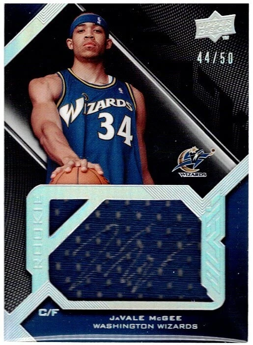 Camiseta deportiva JaVALE McGEE - RC - AUTOMÁTICA - /50 - firmada - 2009 cubierta superior #STR-JM Foto 1 de 2