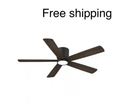 Home Decorators Collection SW19110MBK 52 inch Ceiling Fan with LED Light - Brown - Image 1 of 4