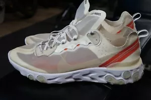 HERREN Undercover Nike React Element 87 Light Bone Sail AQ1090-100 Größe 15. Laufen - Bild 1 von 12