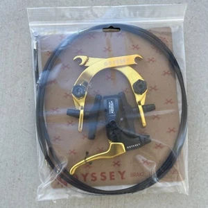 ODYSSEY BMX EVO 2.5 BICYCLE U-BRAKE KIT GOLD/BLACK LIMITED EDITION - Picture 1 of 5