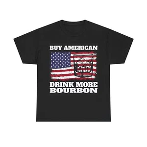 Compra Camiseta Americana Bourbon Jack Daniels Whisky Bandera Americana Unisex Camiseta Pesada - Imagen 1 de 5
