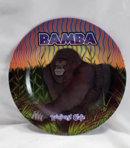 Rainforest Cafe Bamba Gorilla 9.75” Melamine Dinner Plate Mammal Animal Kids Fun - Picture 1 of 1