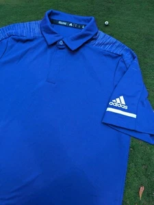 Polo da golf Adidas Climalite viola ventilata taglia M - Foto 1 di 9