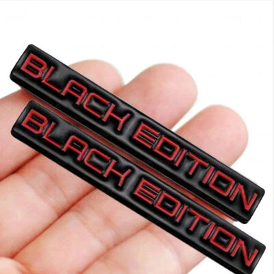 2 PIEZAS Edición Negra Logo Emblema Insignia Coche Puerta Trasera Calcomanía Adhesiva Accesorios Foto 1 de 4