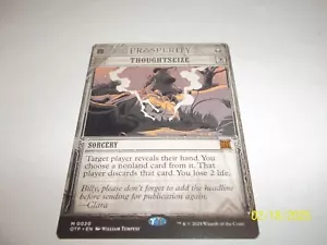 Thoughtseize Showcase Breaking News x1 NM/LP - Picture 1 of 2
