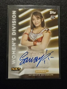 2021 Topps WWE Women's Division Roster Sarray Rookie Auto Autogrqph RC /199 - Picture 1 of 10