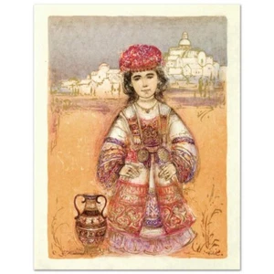 Aegea" Limited Edition Lithograph by Edna Hibel , Numbered, Signed w/COA - Picture 1 of 1
