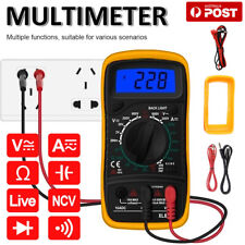 Digital Multimeter Automotive Voltmeter AC/DC Current Meter Multi Tester+4 Leads