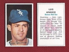 LUIS APARICIO 1971 DELL STAMP HOF WHITE SOX--BOSTON RED SOX  