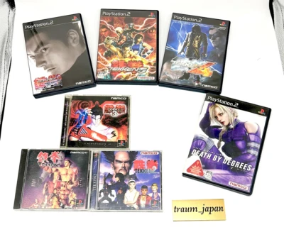 Lote 7 Tekken 1 2 3 4 5 Tag Tournament Death by Degrees Playstation PS1 PS2 Japón Foto 1 de 4