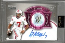 C.J. STROUD 2023 WILD CARD MATTE ON CARD AUTO THUMBPRINT 4/5 TEXANS ROOKIE QB