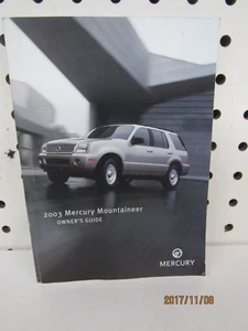 2003 Mercury Mountaineer Owners Manual (book only) FREE SHIPPING - Picture 1 of 2