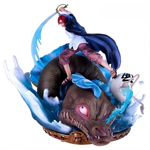 Anime One Piece Red Hair Shanks Batalla Ocean King Cuchillo 26,5 cm Estatua GK Figura - Imagen 1 de 24